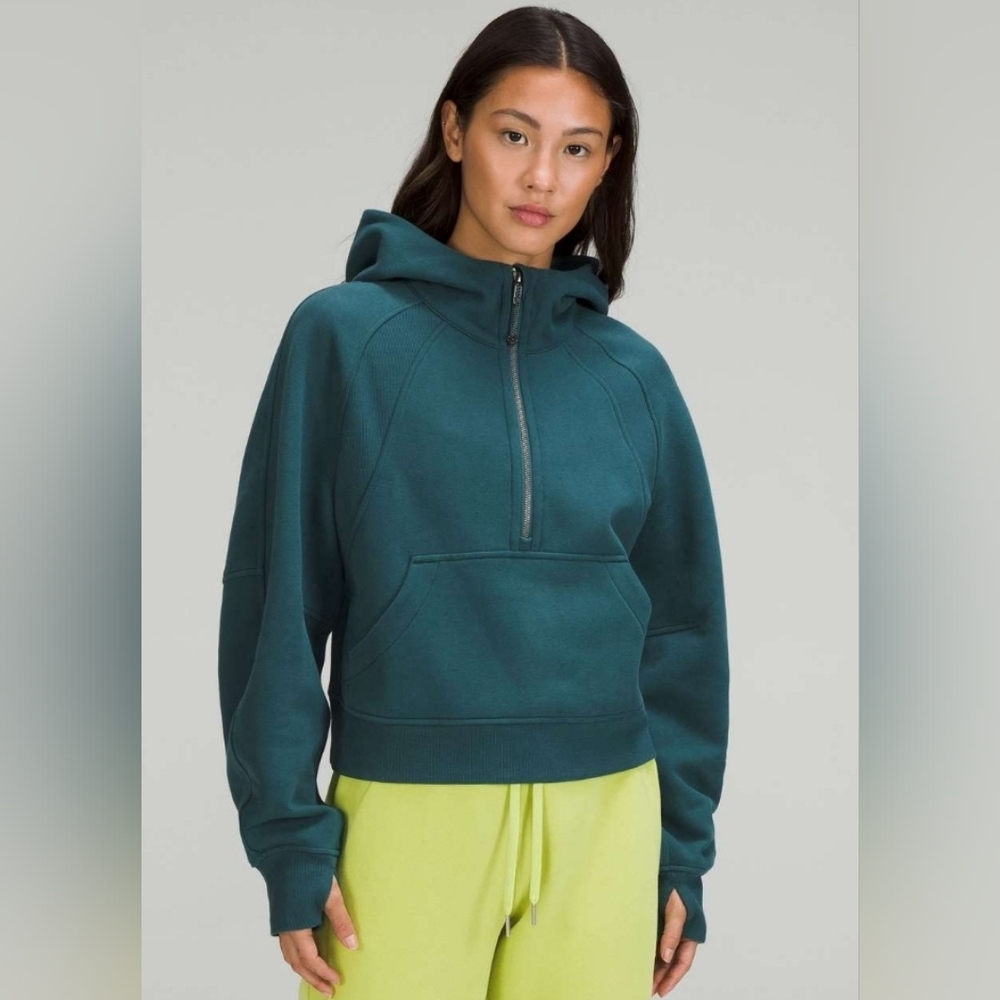 Lululemon SCUBA Half-Zip Hoodie, XS/S,  Storm Teal
